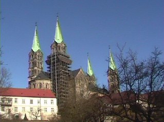 Blick vom Domgrund zum Dom