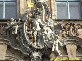 Altes Rathaus: Wappenfigur Bambergs