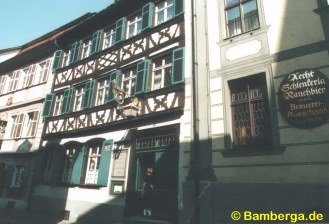 Bamberg: Gaststätte Schlenkerla in der Sandstraße