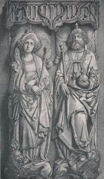Das Kaiserpaar Heinrich u. Kunigunde (Grabplatte von Tilmann Riemenschneider)