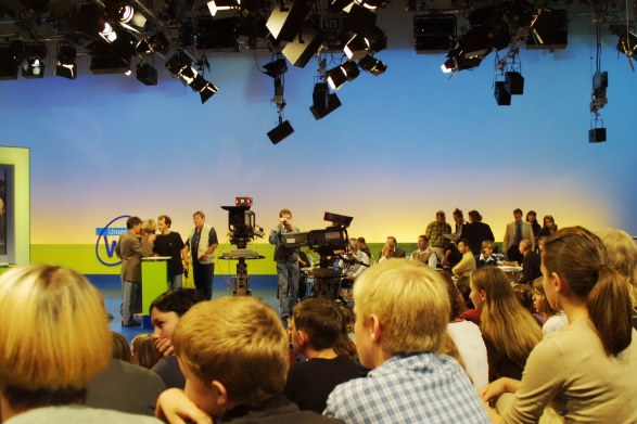 Studioatmosphre beim Bayerischen Fernsehen