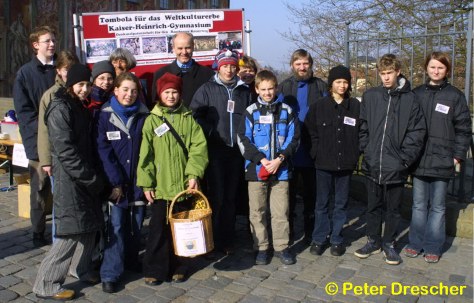 Denkmalsch�tzer des KHG mit Heide Ibach und OB Herbert Lauer