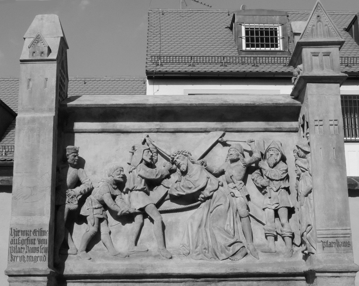 Station 1 des Bamberger Kreuzweges