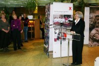 Heide Jbach bei der Ausstellungser�ffnung